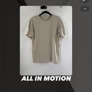 EUC All In Motion Tan Tee Shirt